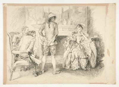 Der gutmütige Mann. Miss Richland und der Gerichtsvollzieher von Edwin Austin Abbey