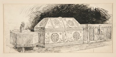 Die drei Truhen, aus Der Kaufmann von Venedig von Edwin Austin Abbey