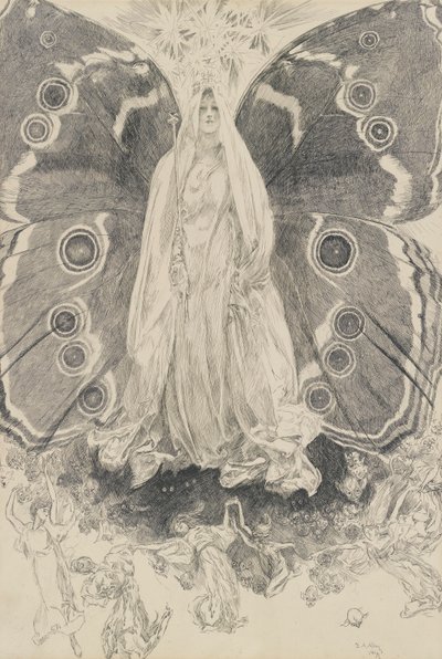 Titania, Illustration für Akt II, Szene ii, Ein Sommernachtstraum von Edwin Austin Abbey