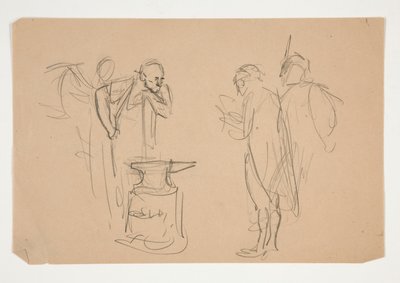 Unidentifizierte Illustration für Oliver Goldsmith von Edwin Austin Abbey