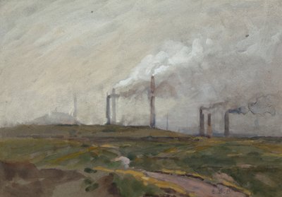 Abendlandschaft von Edwin Butler Bayliss