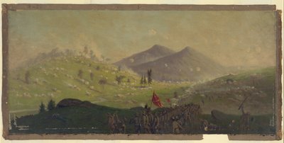 Angriff auf Little Round Top gehalten vom 5. Korps unter dem Kommando von General Sykes von Edwin Forbes