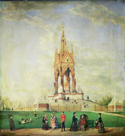 Das Albert Memorial in London, 1887 von Edwin Frederick Holt