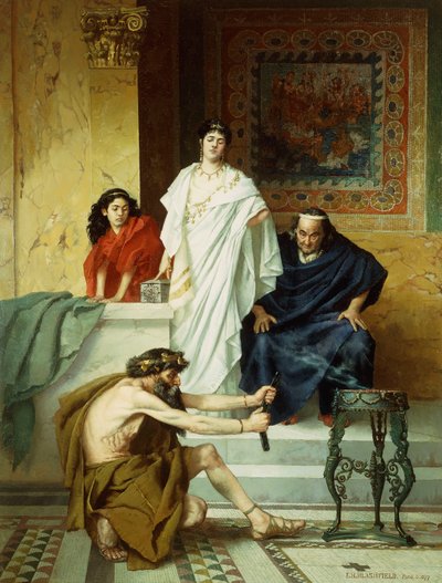 Vorbereitung auf ein Opfer von Edwin Howland Blashfield