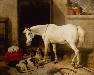 Scarbro, ein alter Kutschpferd von Edwin Landseer