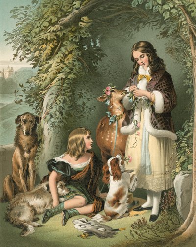 Der Marquess of Stafford und die Lady Evelyn Gower (Die Sutherland-Kinder) von Edwin Landseer