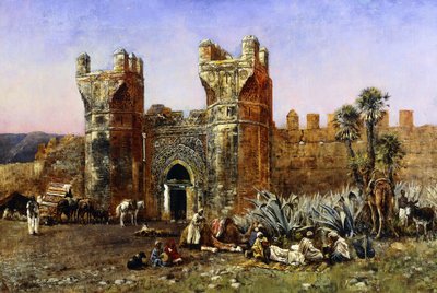 Am Tor von Shelah, Vergangenheit und Gegenwart, ca. 1878 von Edwin Lord Weeks