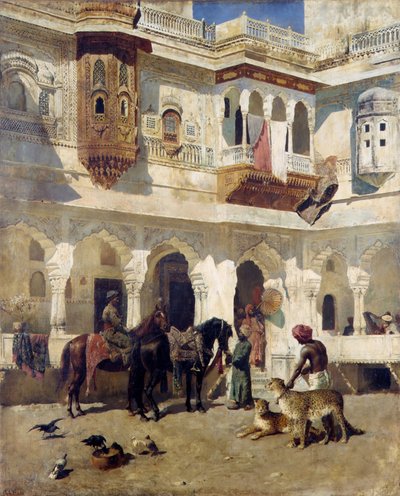 Der Rajah auf der Jagd, ca. 1885 von Edwin Lord Weeks