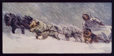 Ein Eskimo-Schlittenhundeteam von Edwin Noble