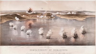 Bombardierung von Bomarsund, 1854 von Edwin Thomas Dolby