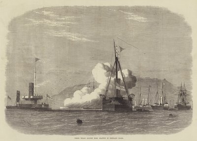 Schießversuche gegen HMS Glatton in Portland Roads von Edwin Weedon