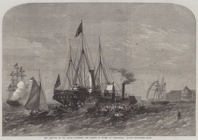 Die Ankunft Seiner Königlichen Hoheit des Prinzen von Wales in Alexandria, Ägypten von Edwin Weedon