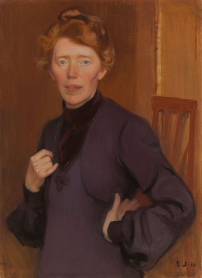Porträt von Tekla Hultin von Eero Järnefelt