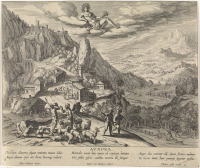 Allegorie auf die Morgendämmerung mit Personifikation der Aurora von Egbert van Panderen