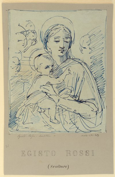 Madonna mit Kind von Egisto Rossi