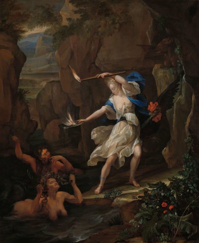 Circe bestraft Glaucus, indem sie Scylla in ein Monster verwandelt von Eglon van der Neer