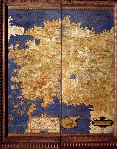 Anatolien Karte von Egnazio Danti, um 1567. Florenz, Palazzo Vecchio, Sala del Mappamondo von Egnazio Danti