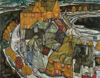 Der Häuserbogen II („Inselstadt“) von Egon Schiele