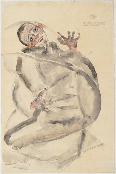 Ich werde für Kunst und meine Lieben gerne ertragen, 1912 von Egon Schiele