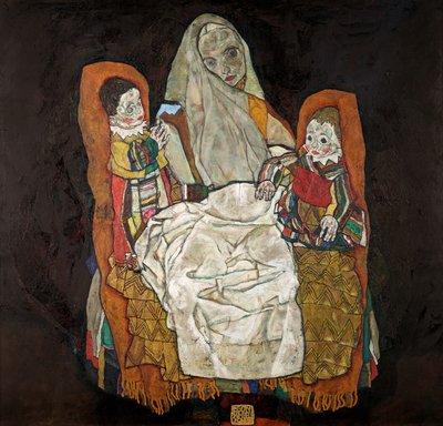 Mutter mit zwei Kindern von Egon Schiele