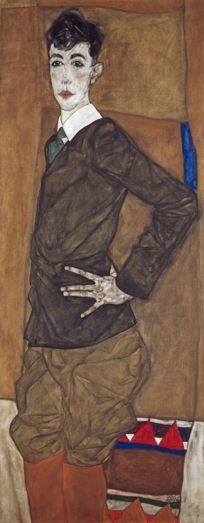 Porträt von Erich Lederer von Egon Schiele