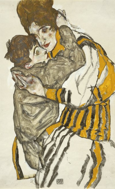 Schieles Frau mit ihrem kleinen Neffen von Egon Schiele