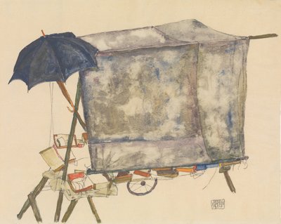 Straßenkarren, 1914 von Egon Schiele