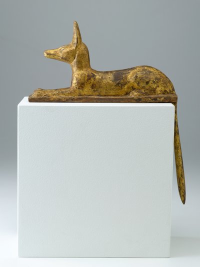 Anubis in Form eines liegenden Schakals, 26.-25. Dynastie, Spätzeit, 715-525 v. Chr. von Egyptian