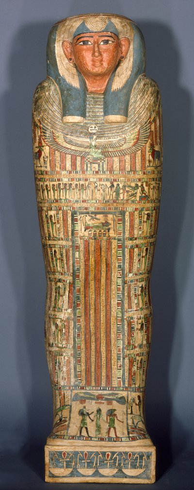 Innerer Sarg von Djedmut, 26.-25. Dynastie, Spätzeit, ca. 715-525 v. Chr. von Egyptian