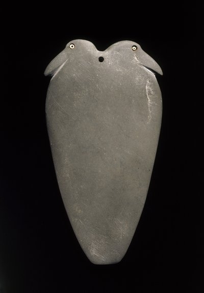 Palette mit zwei Vögeln, späte Naqada-II-Periode bis frühe Naqada-III-Periode (3500-3050 v. Chr.) aus Edfu, Provinz Assuan von Egyptian
