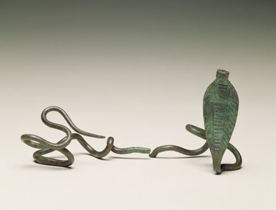 Zauberstab in Form einer Uräusschlange, aus Grab 5 des Ramesseums, Theben, Mittleres Reich, 1773-1650 v. Chr. von Egyptian 13th Dynasty