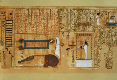 Totenbuch des Schreibers Nebqed, Regierungszeit von ... von Egyptian 18th Dynasty