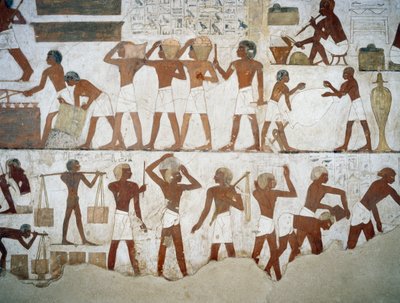 Töpfer und Arbeiter (Detail) von Egyptian 18th Dynasty