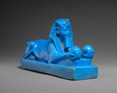 Sphinx von Amenhotep III, möglicherweise von einem Tempelmodell, ca. 1390-1352 v. Chr. von Egyptian 18th Dynasty