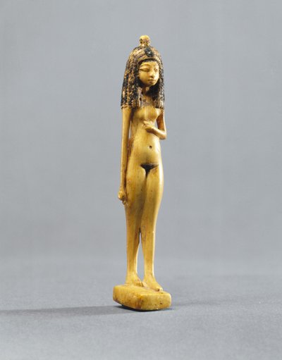 Statuette eines nackten Mädchens, Neues Reich, ca. 1390-1353 v. Chr. von Egyptian 18th Dynasty