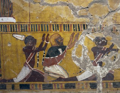 Die unterworfenen Völker, Nubier, Libyer und Asiaten, Malerei aus dem Grab von Amenhotep III. in Theben, ägyptische Zivilisation, Neues Reich, 18. Dynastie von Egyptian 18th Dynasty