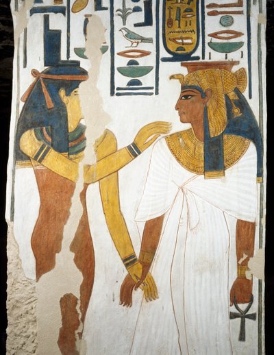 Nefertari (Detail) von Egyptian 19th Dynasty