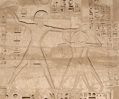 Szene des Massakers an Feinden, Tempel des Horus, Edfu von Egyptian 19th Dynasty