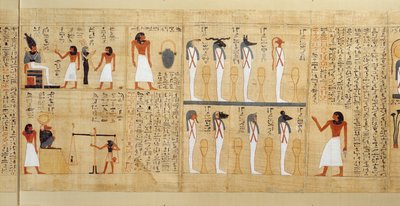 Mythologisches Papyrus von Imenemsaouf, Dritte Zwischenzeit (Detail) von Egyptian 21st Dynasty