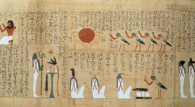 Mythologischer Papyrus von Imenemsaouf, Dritte Zwischenzeit, ca. 1000 v. Chr. (Detail) von Egyptian 21st Dynasty