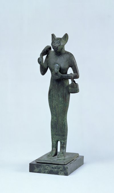 Statuette der Göttin Bastet, Dritte Zwischenzeit von Egyptian 25th Dynasty