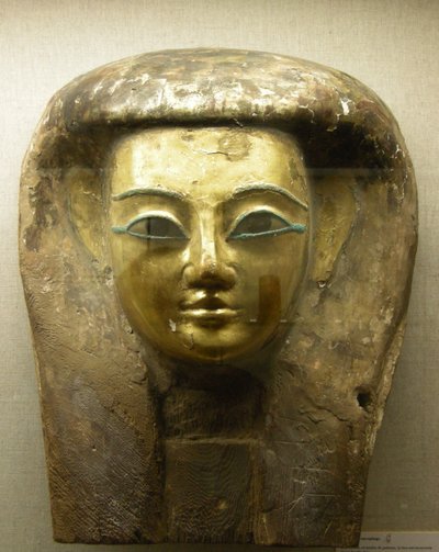 Kopf von einem Sarkophag, Saitenzeit von Egyptian 26th Dynasty