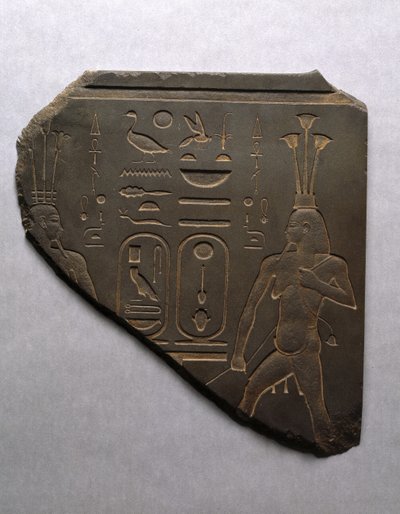Der Nilgott Hapi bindet rituell Ober- und Unterägypten zusammen, 663-525 v. Chr. von Egyptian 26th Dynasty