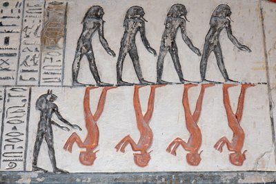 Hieroglyphe, Grab von Ramses IX, Luxor von Egyptian Egyptian