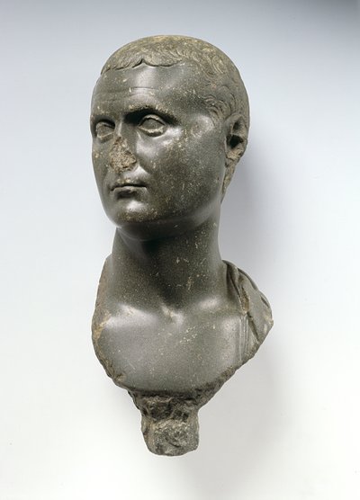 Büste eines römischen Adligen, angeblich Mark Anton, möglicherweise aus Alexandria, Ägypten, 50 v. Chr. - 50 n. Chr. von Egyptian Ptolemaic Period