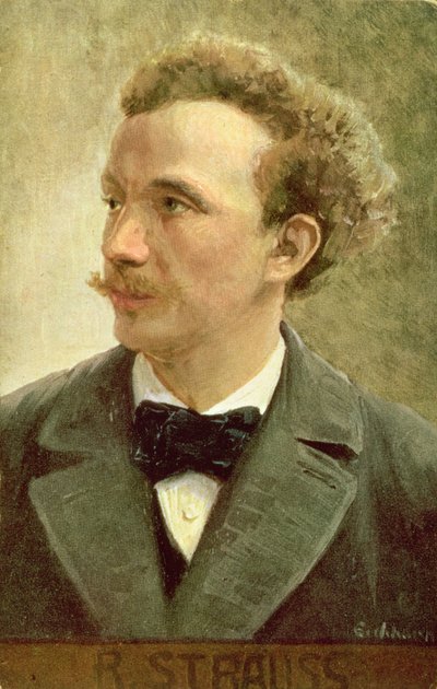 Postkarte von Richard Strauss (1864-1949) ca. 1914 von Eichhorn Eichhorn