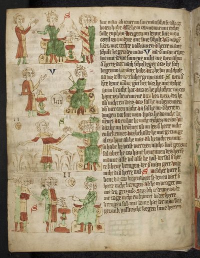 Feudalrecht. Aus dem Heidelberger Sachsenspiegel, 14. Jahrhundert von Eike von Repgow