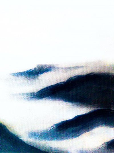 Abstrakte Blaue Wellen von Ejaaz Haniff