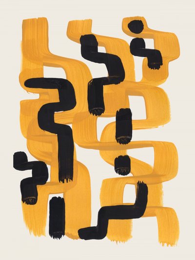 Abstrakter Goldfluss von Ejaaz Haniff