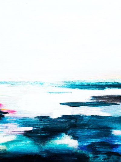 Blauer Horizont Abstrakt von Ejaaz Haniff